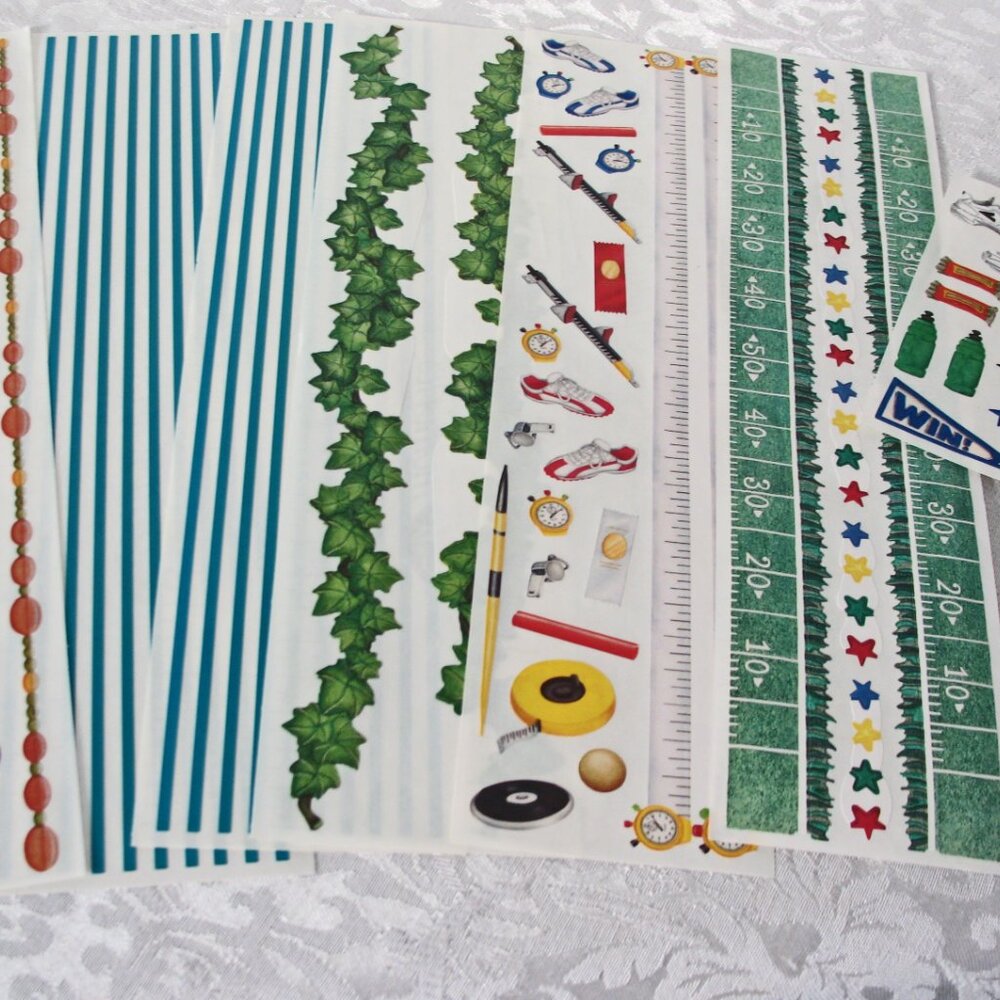 Lot Great Lengths Stickers, Track And Field, Volleyball Lot.